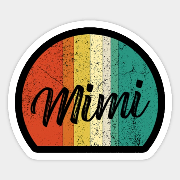 Vintage mimi, Best gift for mimi Sticker by MinyMerch